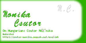 monika csutor business card